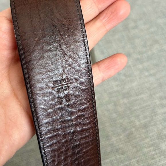 Coach C Black Canvas Leather Belt Size Small - Picture 10 of 15